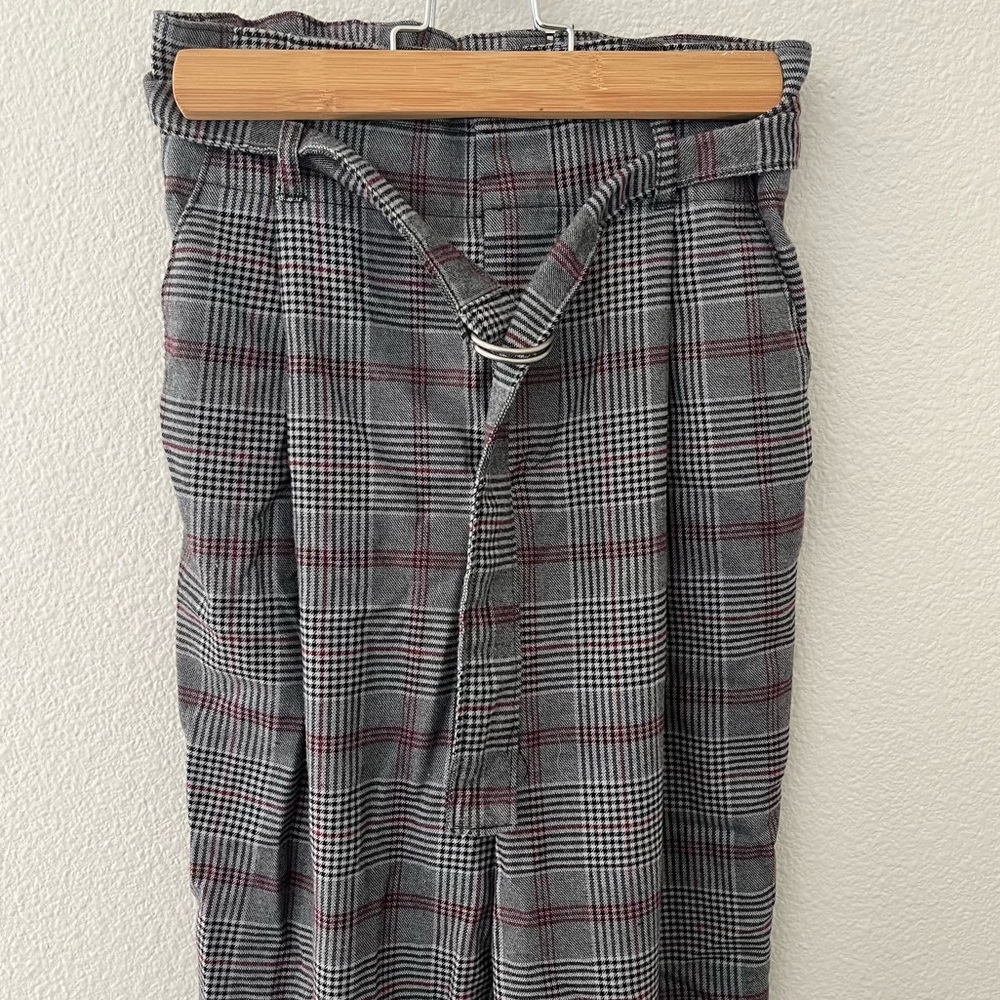 Plaid hollister work pants